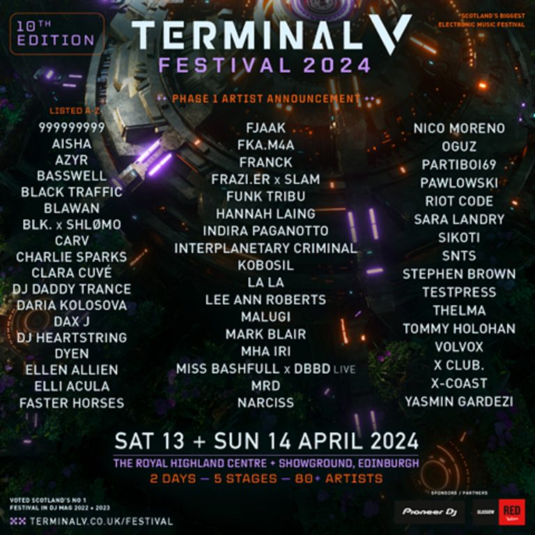 TERMINAL V FESTIVAL 2024 LINE-UP ANNOUNCED