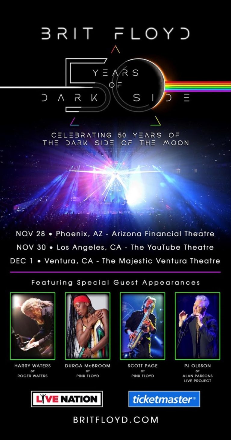 BRIT FLOYD Add Special Guests For Final Shows Of “50 Years Of Dark Side” Tour