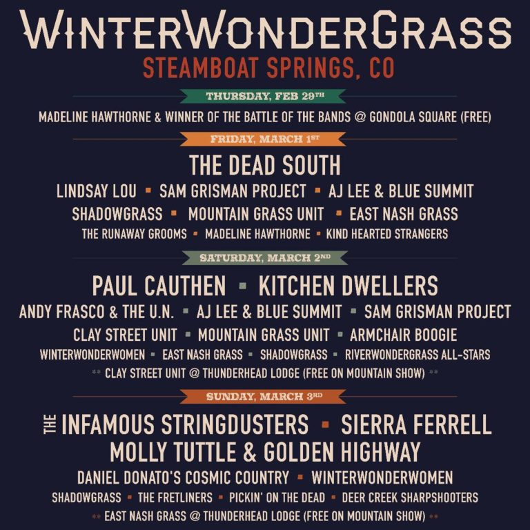 WinterWonderGrass Steamboat unveils daily schedules, plus Taste of WonderGrass announced