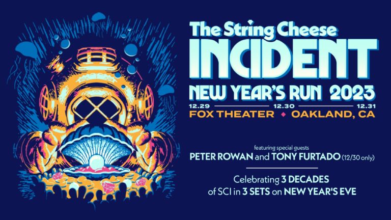 THE STRING CHEESE INCIDENT CELEBRATE 30TH ANNIVERSARY WITH SPECIAL GUESTS AND A “DEEP DIVE” ON NYE  DECEMBER 29-31 IN OAKLAND, CA