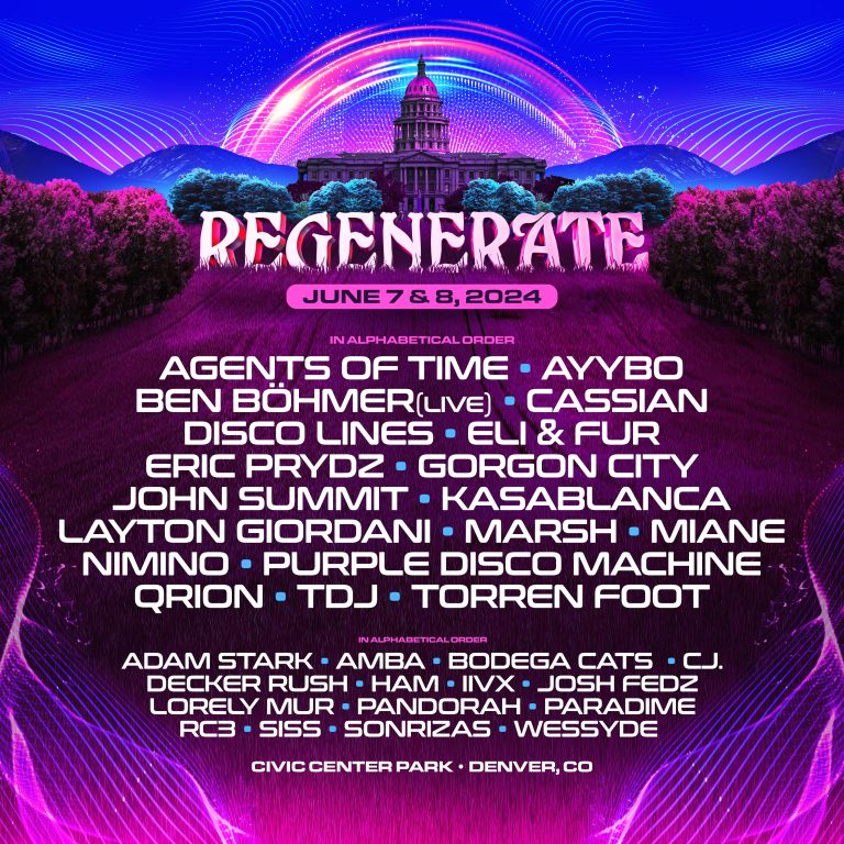 Denver's Premiere EDM Event, Regenerate Festival, Announces an Encore for 2024