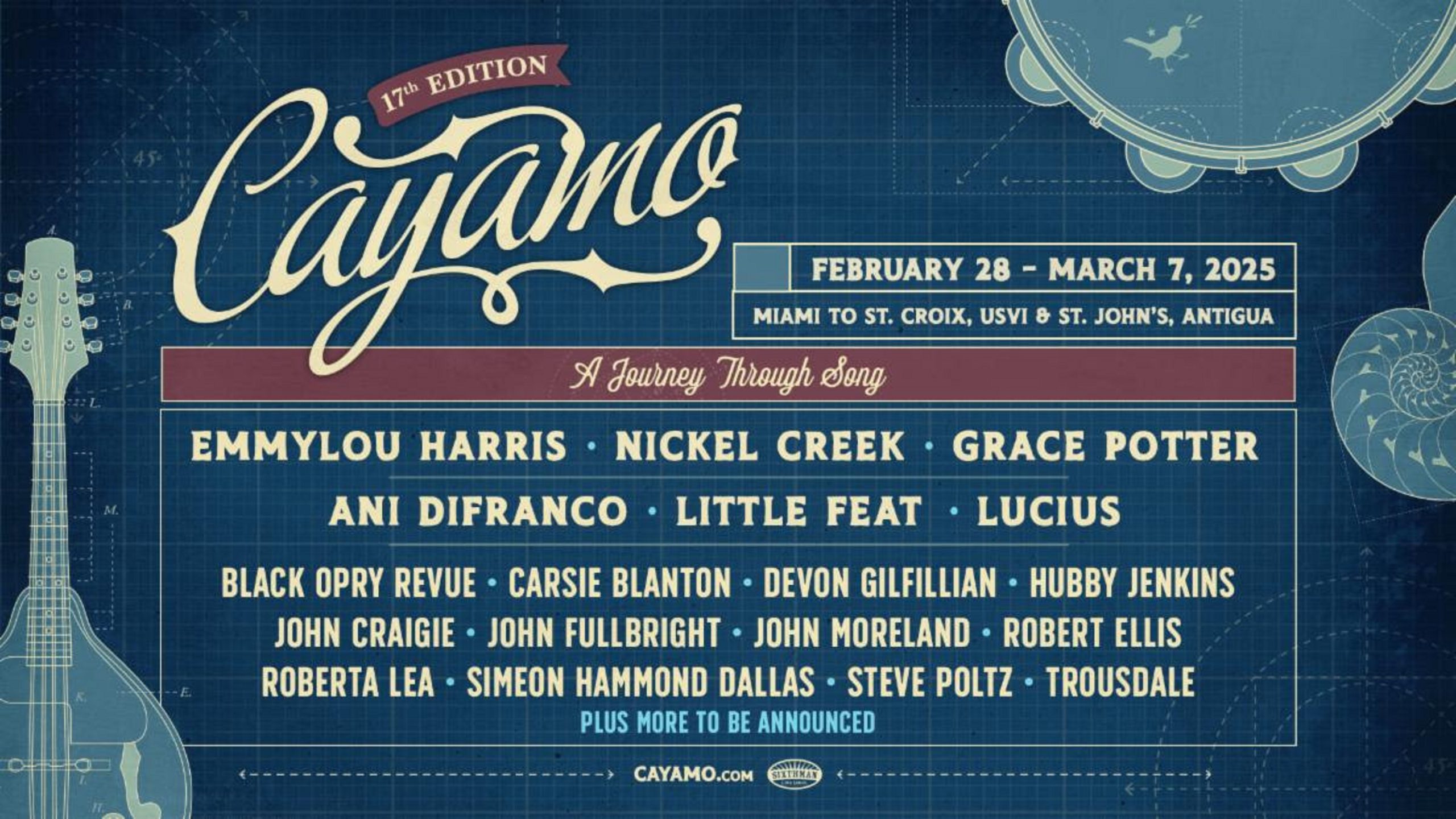 Cayamo Cruise Announces 2025 Lineup