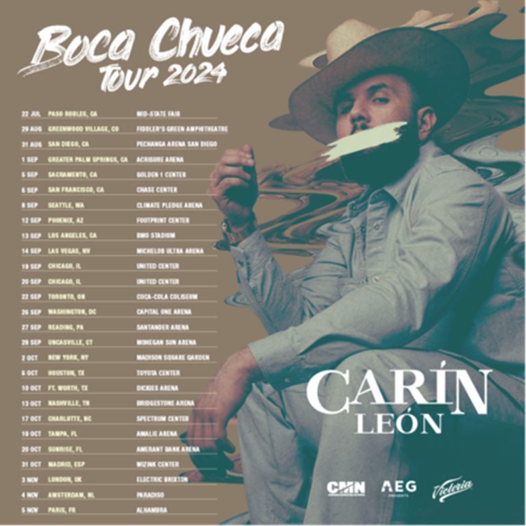 Carin León confirms North American Arena dates || Boca Chueca Tour 2024