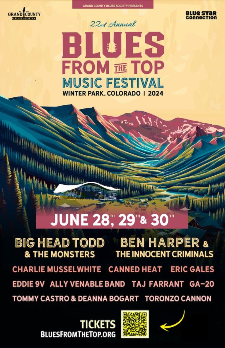 22nd Annual Blues From The Top Music Festival, Three Big Days! Presented By The Grand County Blues Society