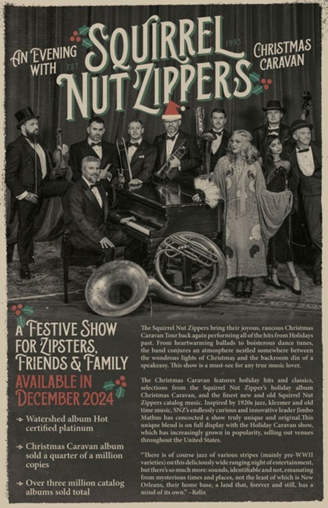 The Squirrel Nut Zippers to Deck the Halls with Their Signature Seasonal Swing!