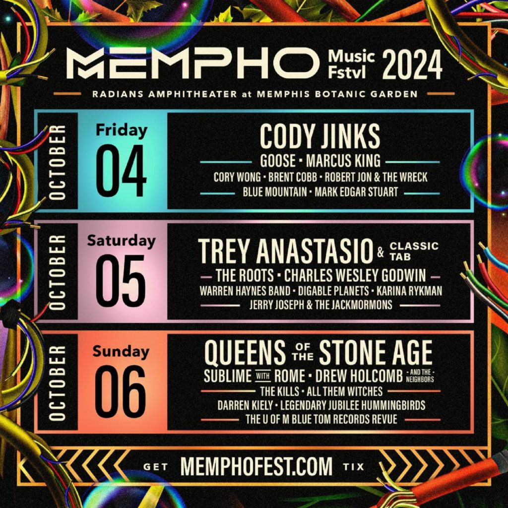 MEMPHO MUSIC FESTIVAL Announces 2024 Daily Lineup