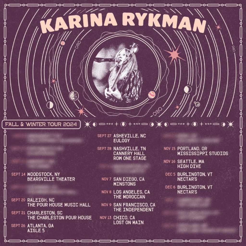 Karina Rykman Announces Fall Headline Tour