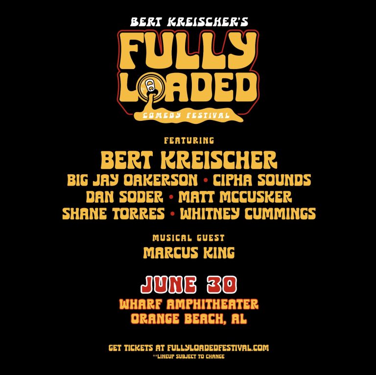 Marcus King to join Bert Kreischer's Fully Loaded Comedy festival on June 30th; Bertcast podcast episode with Marcus to release Wednesday, June 12th