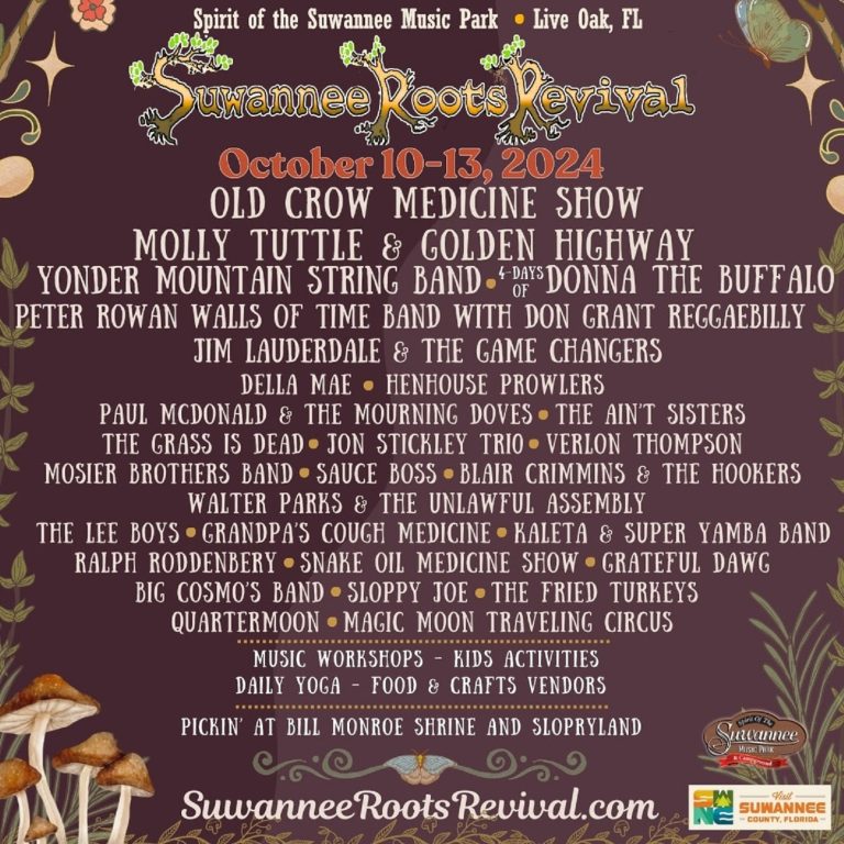 Suwannee Roots Revival Adds Molly Tuttle, Walter Parks, Paul McDonald, Jim Lauderdale, and more