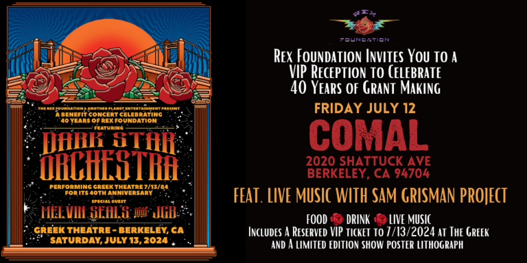 Celebrate 40 Years of the Rex Foundation at the Greek Theatre!