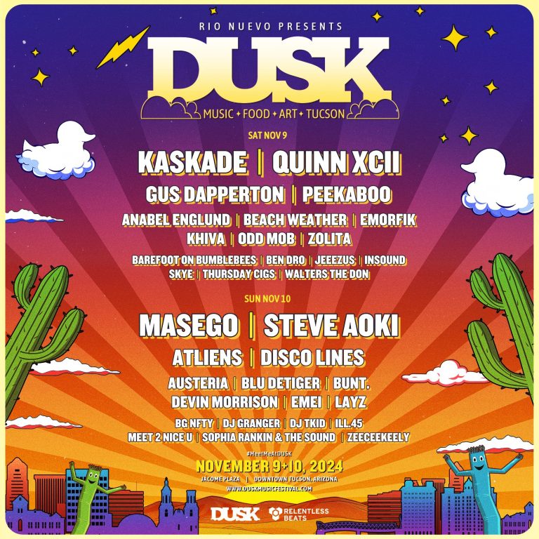 DUSK MUSIC FESTIVAL ANNOUNCES LINEUP-BY-DAY FOR EIGHTH ANNUAL EVENT, NOVEMBER 09 & 10, 2024