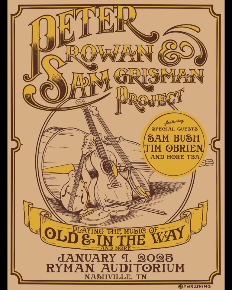 Peter Rowan and the Sam Grisman Project to Perform at Ryman Auditorium on January 9, 2025