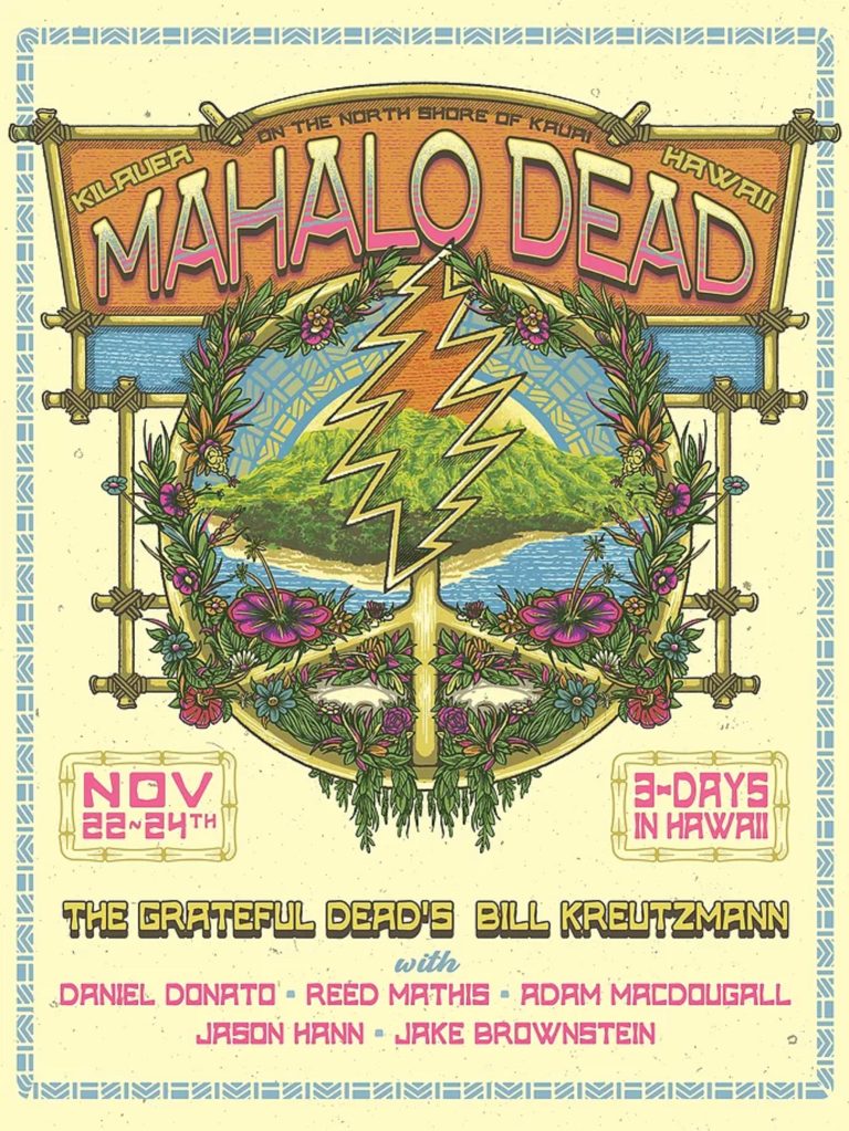 Bill Kreutzmann Announces "Mahalo Dead" Concert Series at Porter Pavilion, Kauai