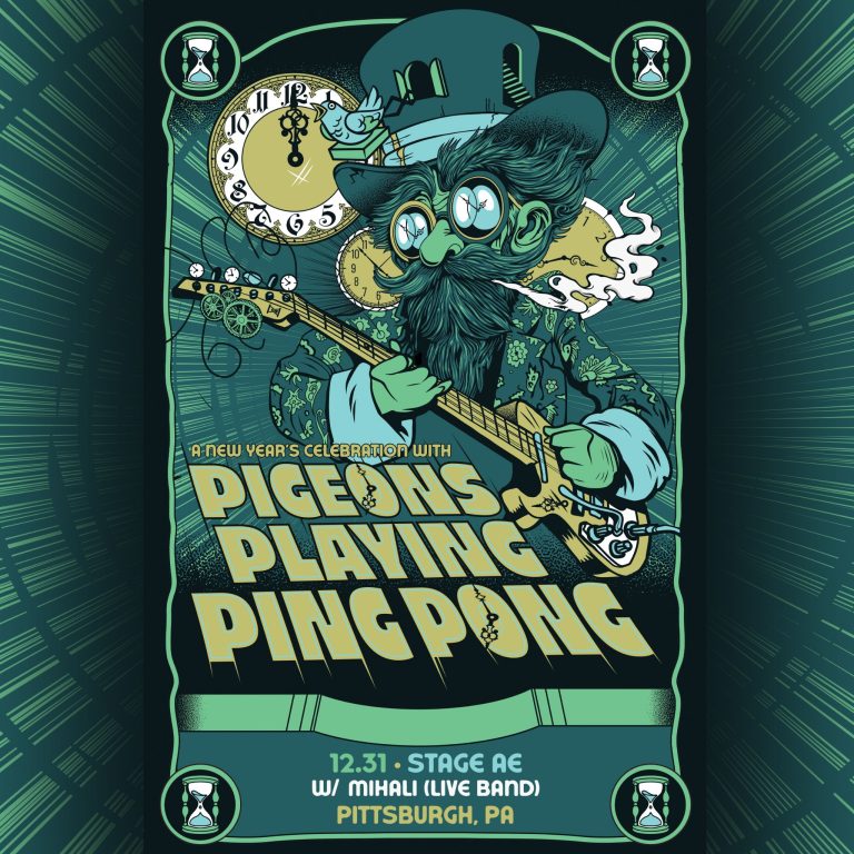 Pigeons Playing Ping Pong to Welcome Mihali (Live Band) for New Year’s Eve Spectacle in Pittsburgh