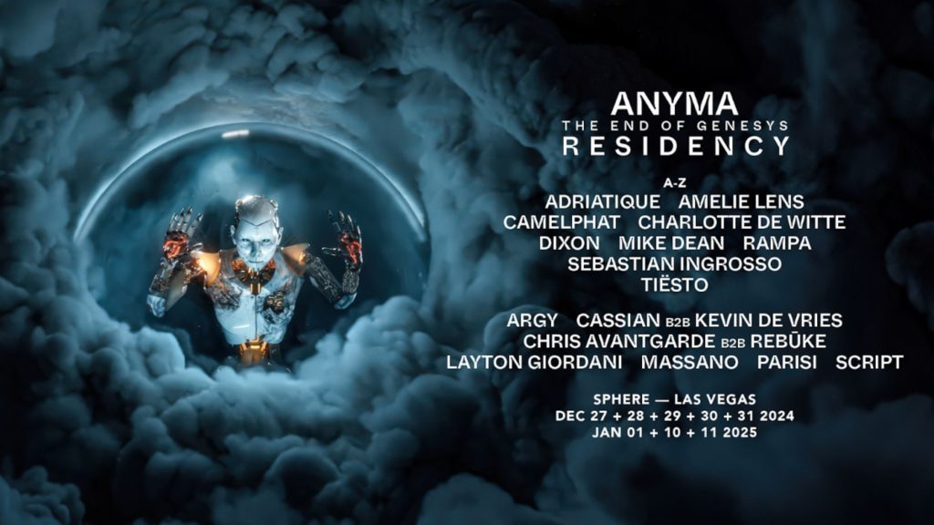 Afterlife Presents Anyma 'The End of Genesys' Live at Sphere Las Vegas Residency Lineup Announced