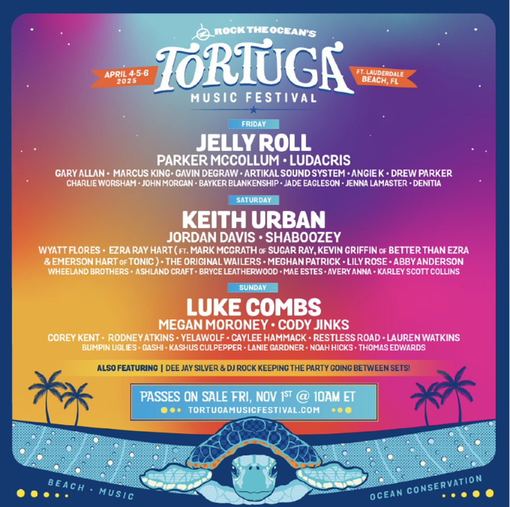 TORTUGA MUSIC FESTIVAL UNVEILS A STACKED LINEUP FOR 2025