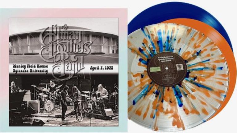 Allman Brothers Band Limited Edition 'Manley Field House, Syracuse University, April 7, 1972' 3-Disc Colored Vinyl Available Today (11/29)
