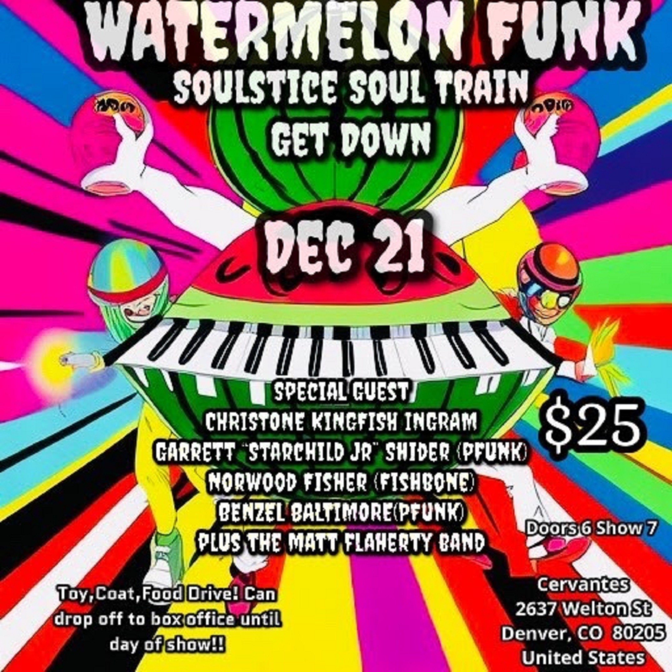 Watermelon Funk Etches Their Name as the Next Disciples in P-Funk Lineage in New Album 'Afrodesiac' + Denver Holiday Benefit Show ft. Members of P-Funk & More