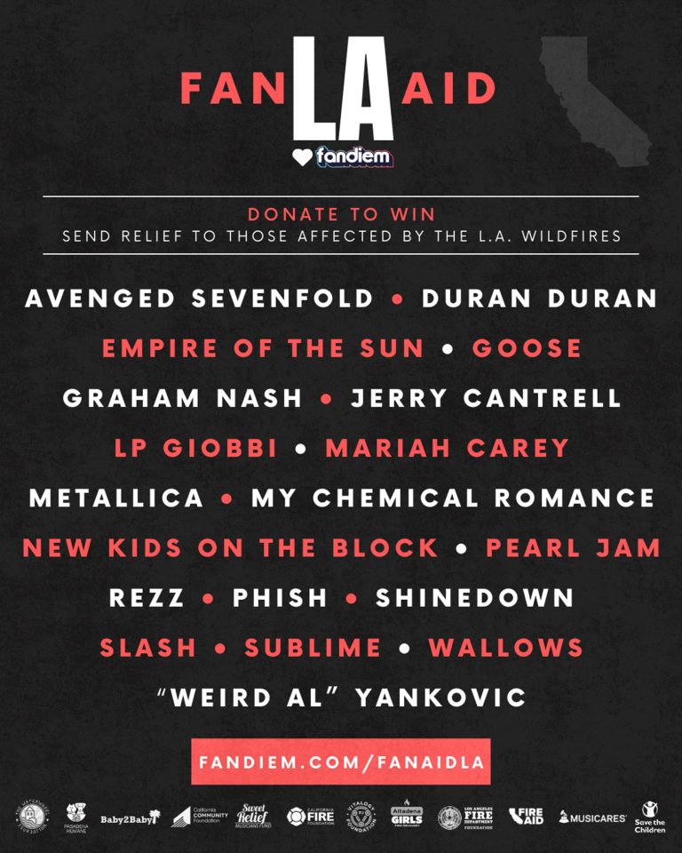 Fandiem announces FanAid LA: A star-studded fundraising initiative to support L.A. wildfire relief efforts