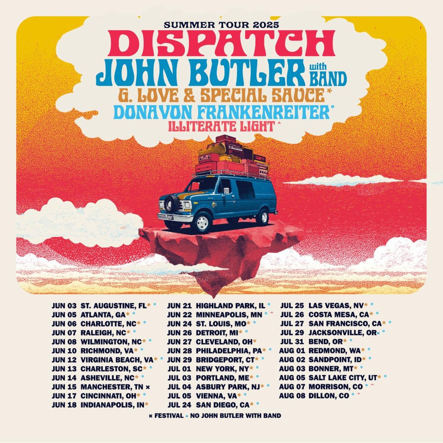 DISPATCH – Summer Tour 2025 On Sale Now | Band Releases 