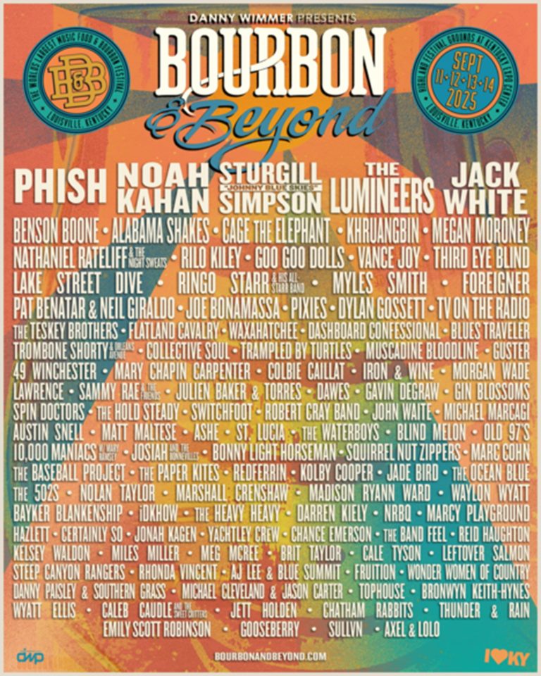 Bourbon & Beyond: The Lumineers, Phish, Sturgill “Johnny Blue Skies” Simpson, Noah Kahan Top Music Lineup For World’s Largest Bourbon & Music Festival