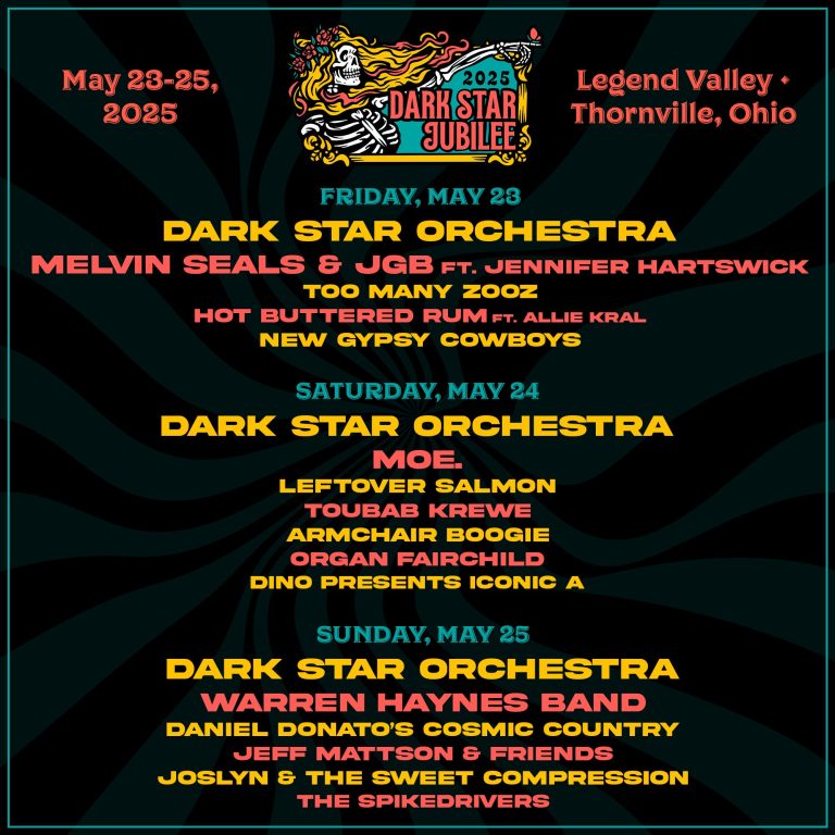 Dark Star Jubilee Announces 2025 Daily Lineup