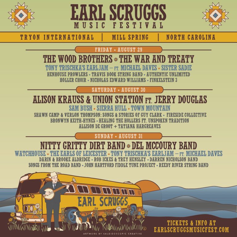 Earl Scruggs Music Festival Announces 2025 Lineup: Alison Krauss, Nitty Gritty Dirt Band, Del McCoury, and More