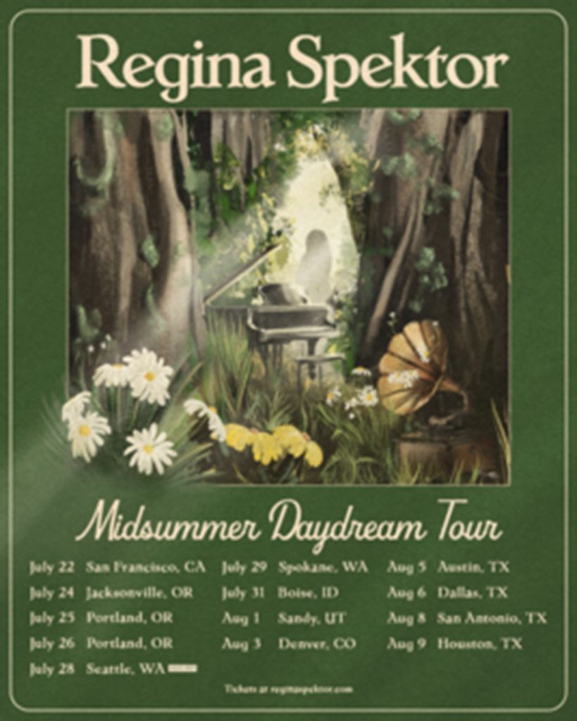 Regina Spektor to reissue five beloved LPs on limited edition color vinyl, U.S. tour dates this summer