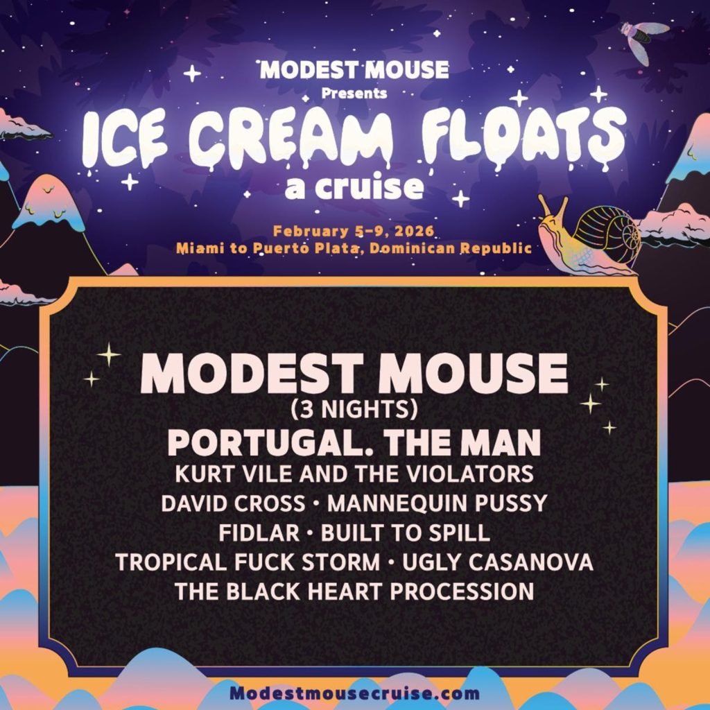 Modest Mouse and Sixthman Announce "Modest Mouse Presents Ice Cream Floats" Cruise
