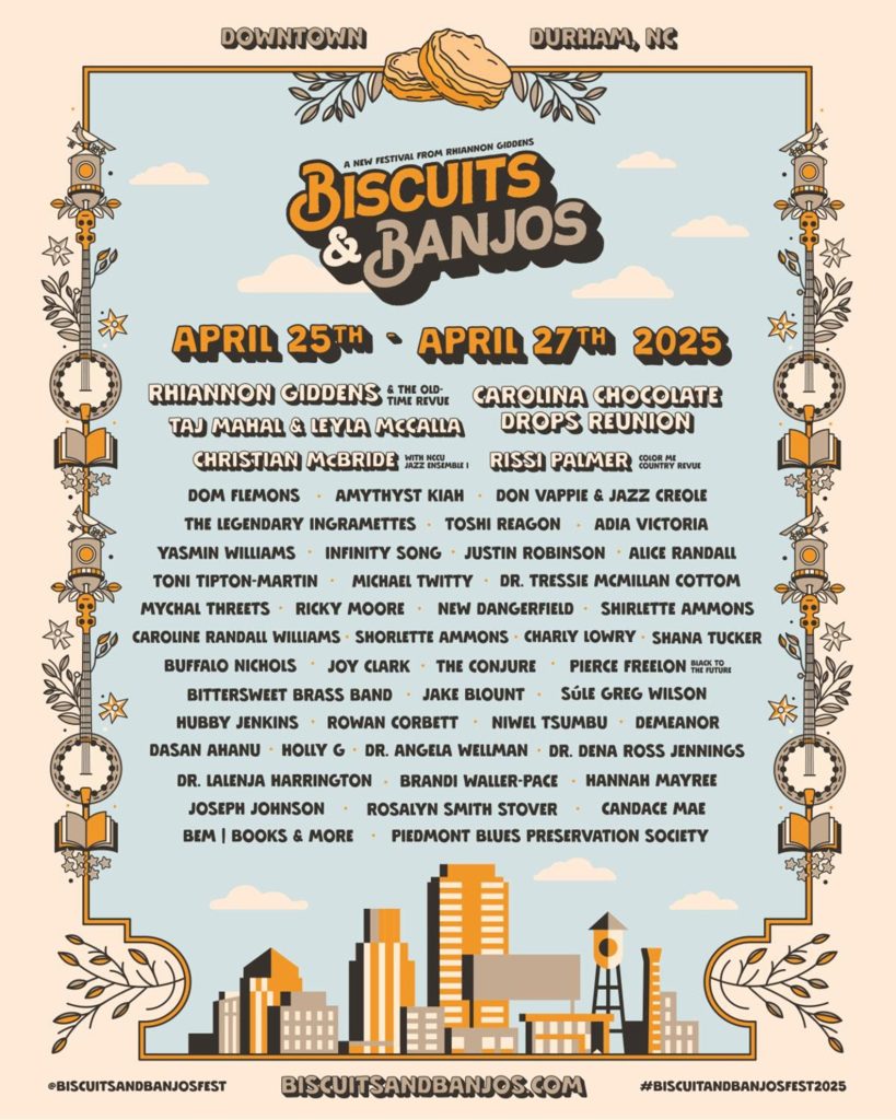 Rhiannon Giddens announces livestream of Carolina Chocolate Drops reunion from Biscuits & Banjos fest