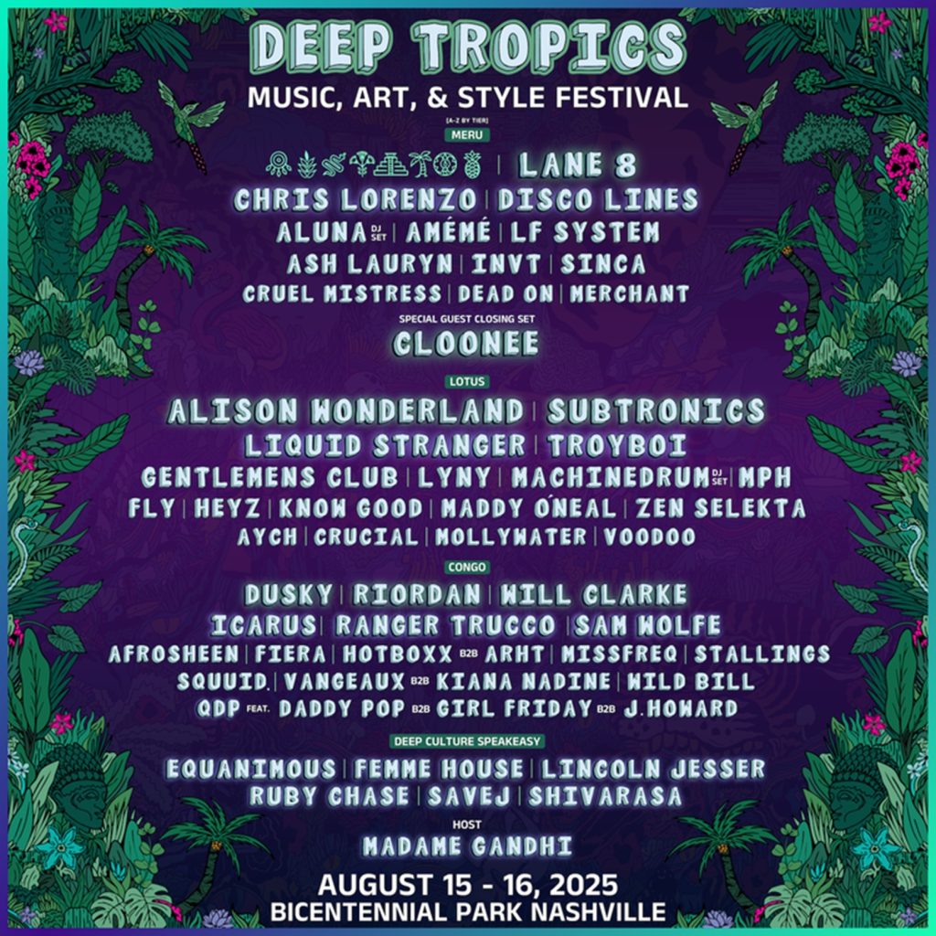 Deep Tropics Music Festival Reveals First Wave of 2025 Lineup