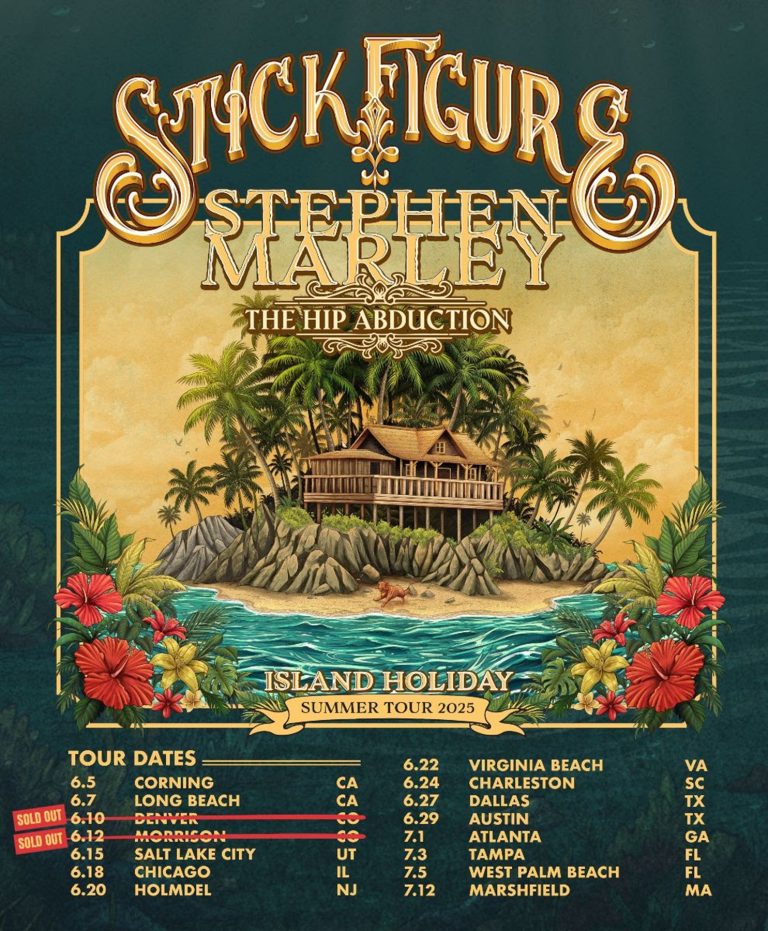 Stick Figure Announces Island Holiday Summer Tour 2025 with Stephen Marley & The Hip Abduction