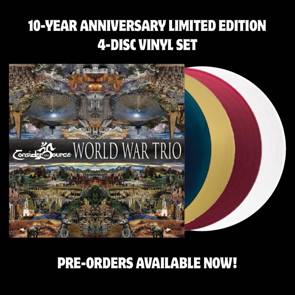 Consider the Source Announces 10-Year Anniversary Edition World War Trio Vinyl Set