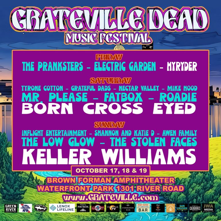 Grateville Dead Music Festival Returns to Louisville’s Waterfront Park, October 17–19, 2025