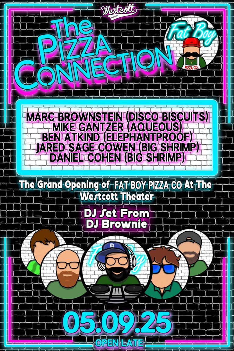 THE PIZZA CONNECTION POPS UP AT THE WESTCOTT THEATER WITH SUPERGROUP LINEUP AND ALL‑YOU‑CAN‑EAT PIZZA PASS