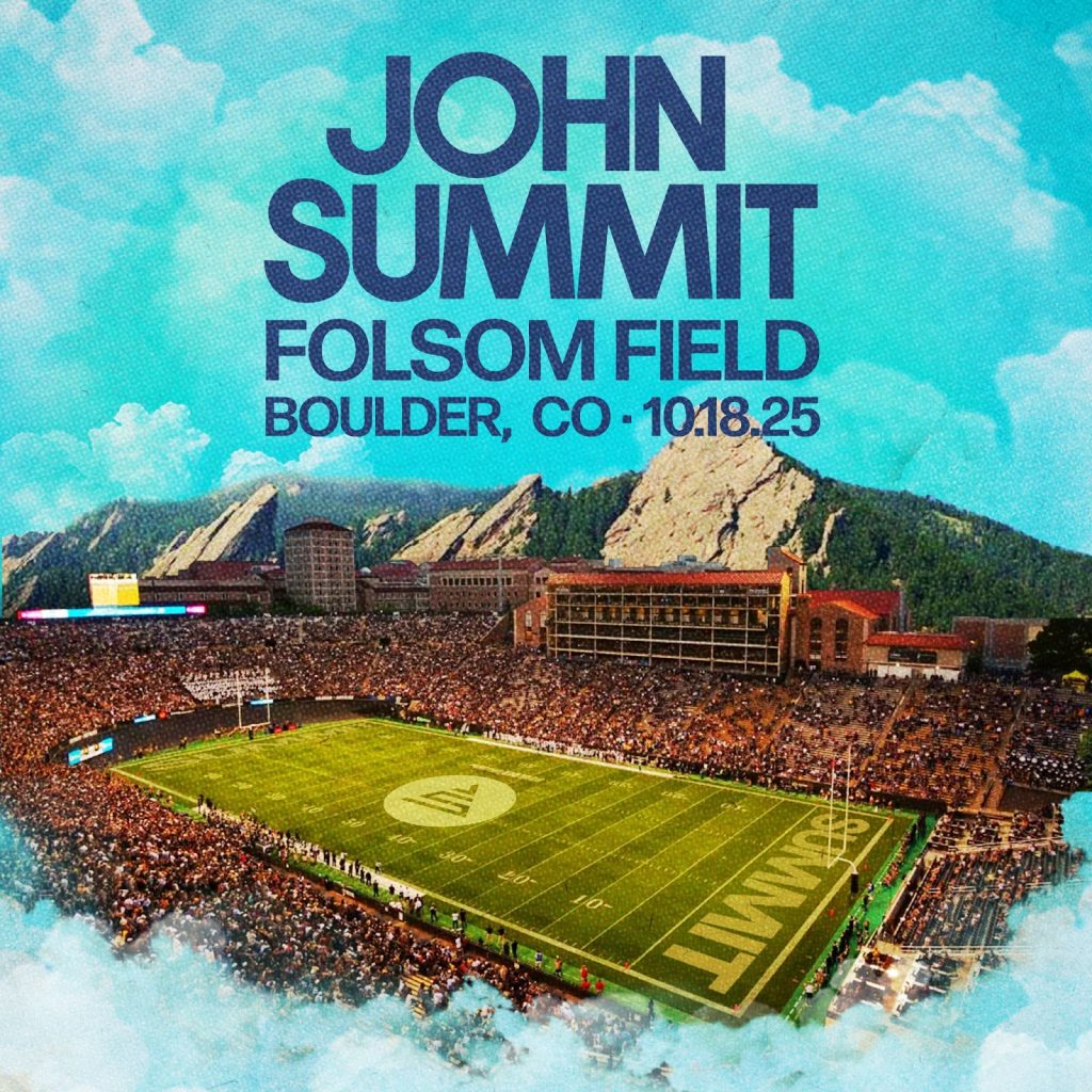 JOHN SUMMIT TO HEADLINE FOLSOM FIELD IN BOULDER, CO ON SATURDAY, OCTOBER 18, 2025