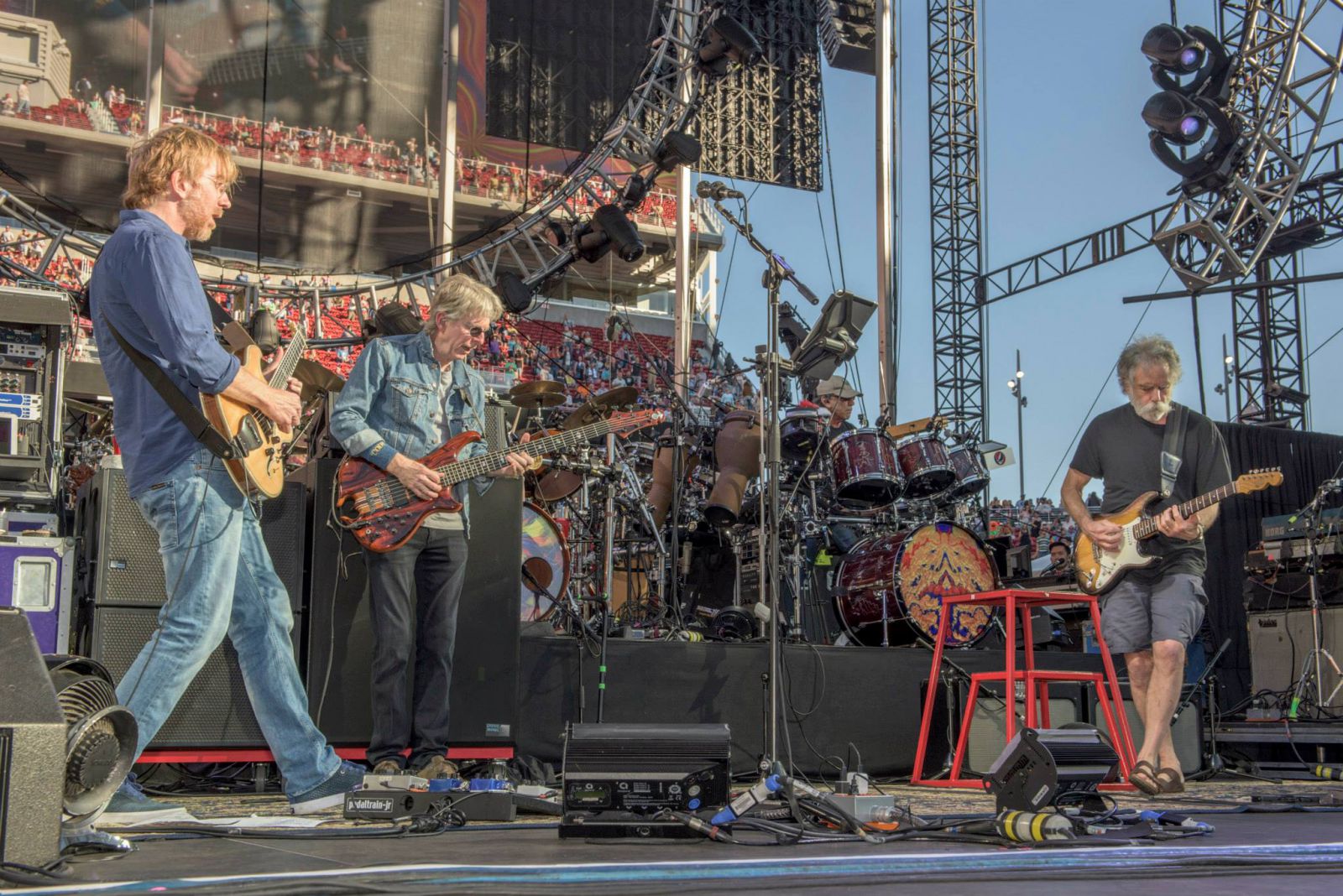 Trey, Phil and Bobby Weir | Santa Clara, CA | photo by ©Jay Blakesberg