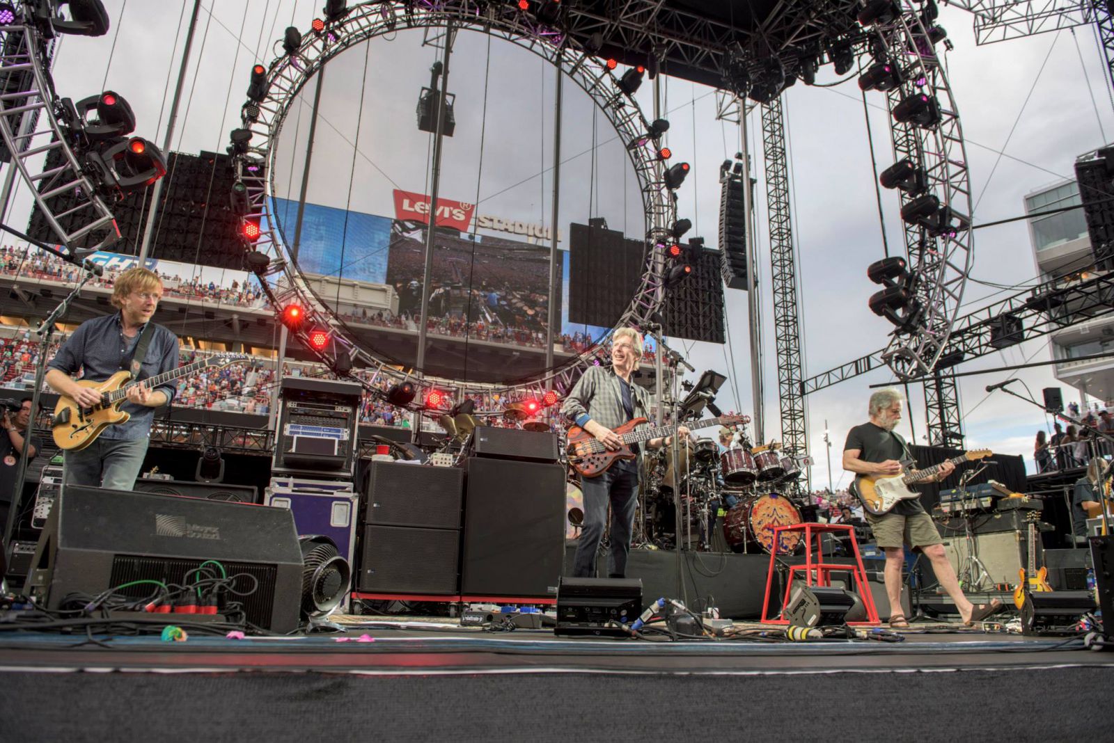 Trey, Phil and Bobby | Levi Stadium | photo by ©Jay Blakesberg