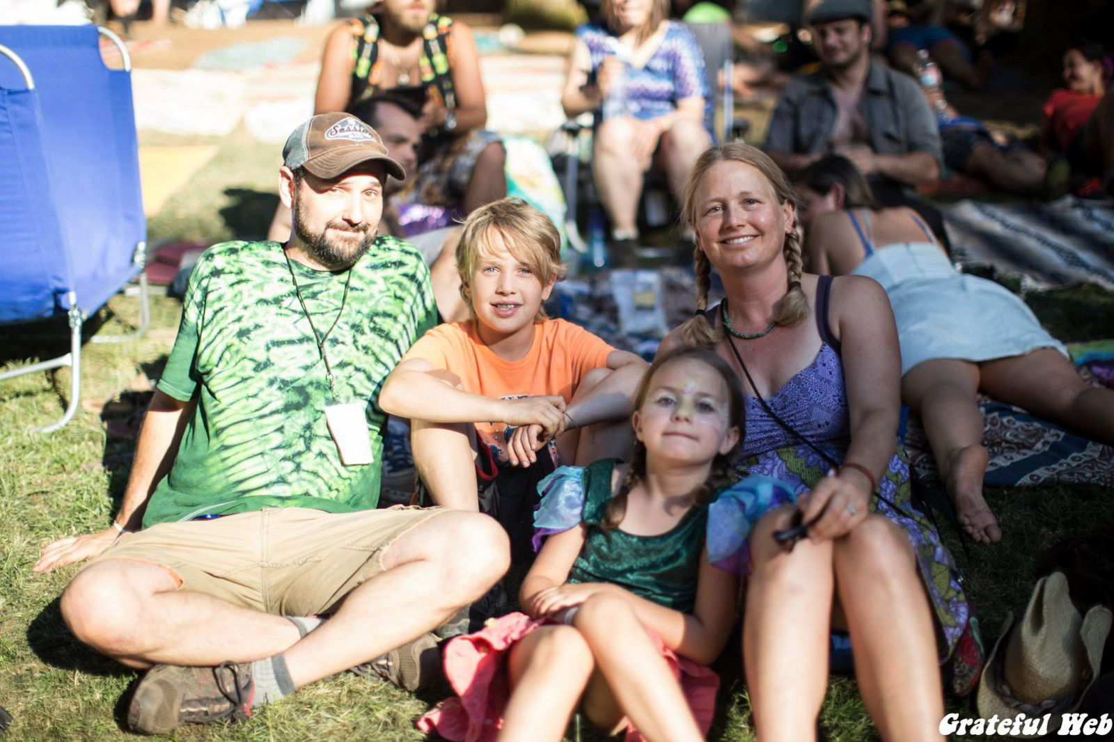 Grateful Web's Aaron Dietrich and family