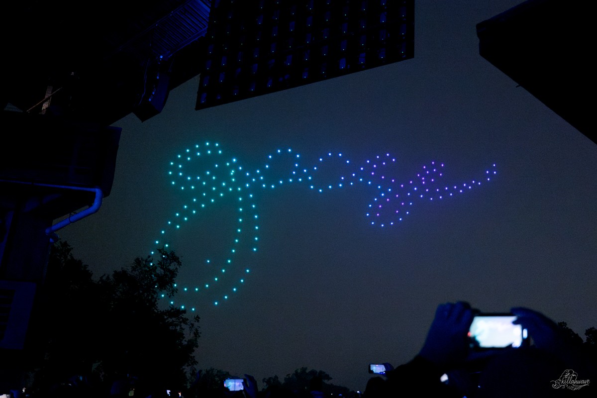 Goose used drones to display their logo | All Good Now