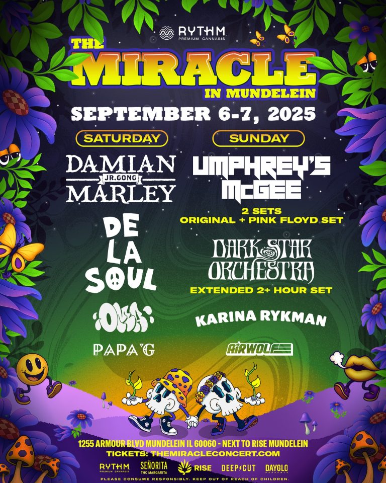 RYTHM PREMIUM CANNABIS PRESENTS THE MIRACLE IN MUNDELEIN: A TWO-DAY MUSICAL EXTRAVAGANZA ON SEPTEMBER 6–7, 2025