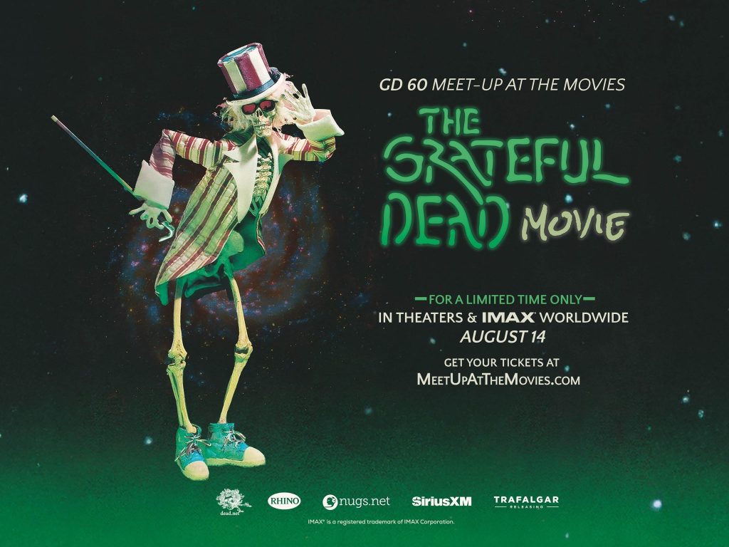 GRATEFUL DEAD CELEBRATE 60 YEARS WITH GLOBAL “MEET-UP AT THE MOVIES” RETURN OF THE GRATEFUL DEAD MOVIE