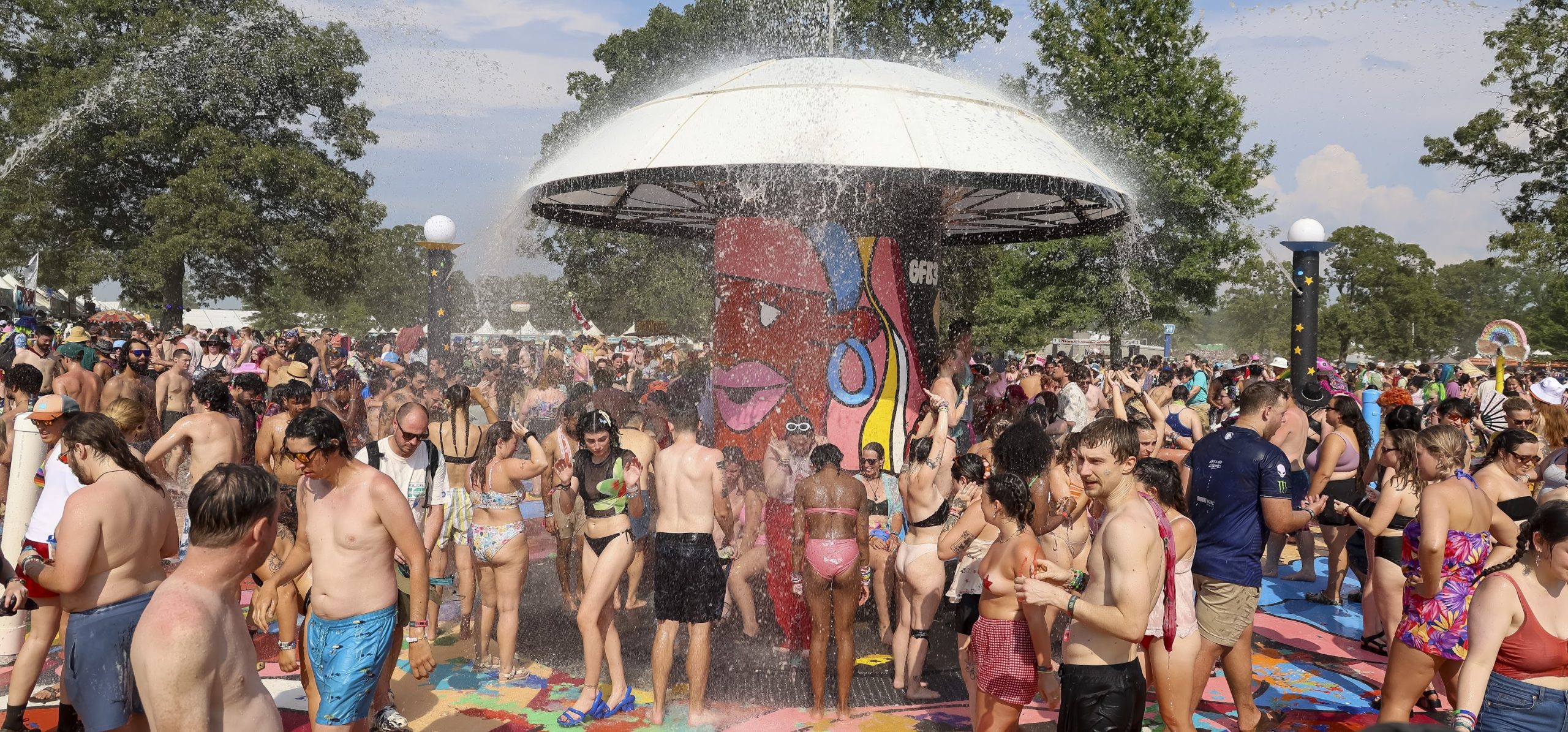 Cooling off at Centeroo - Bonnaroo 2024