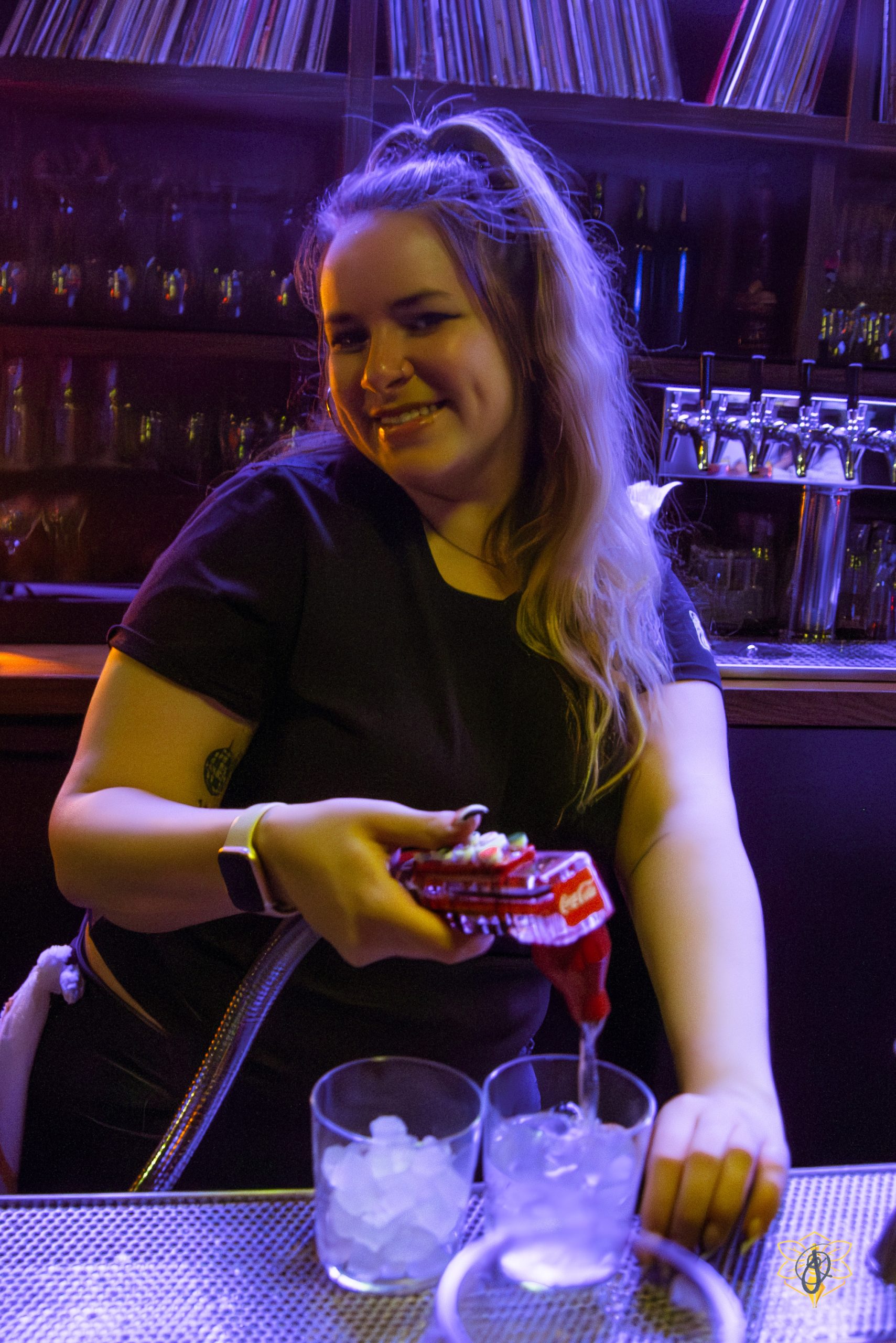 Shakedown spirit with a city skyline