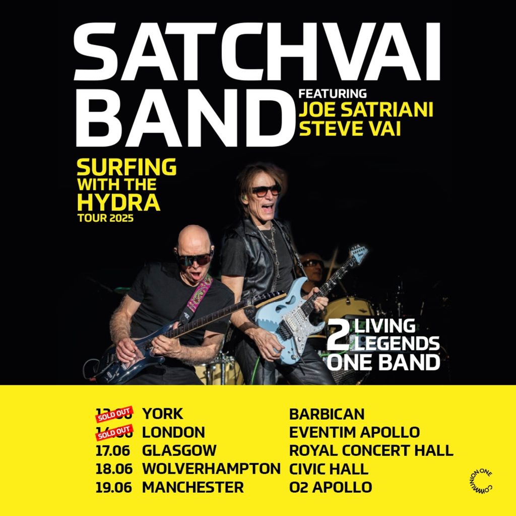 SATCHVAI Band featuring Joe Satriani and Steve Vai sell out concerts in York and London