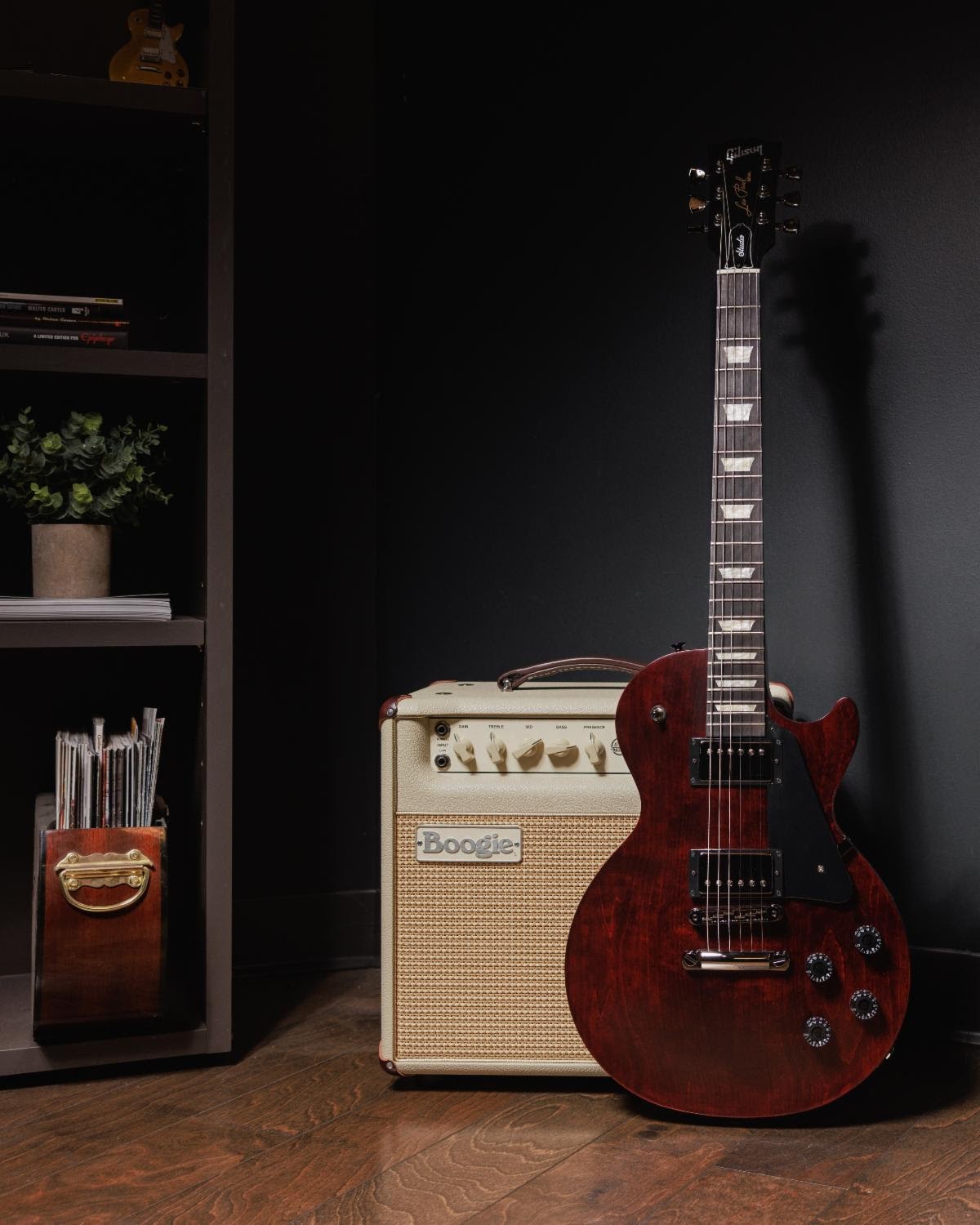Above: Gibson Les Paul Modern Studio in Wine Red Satin.