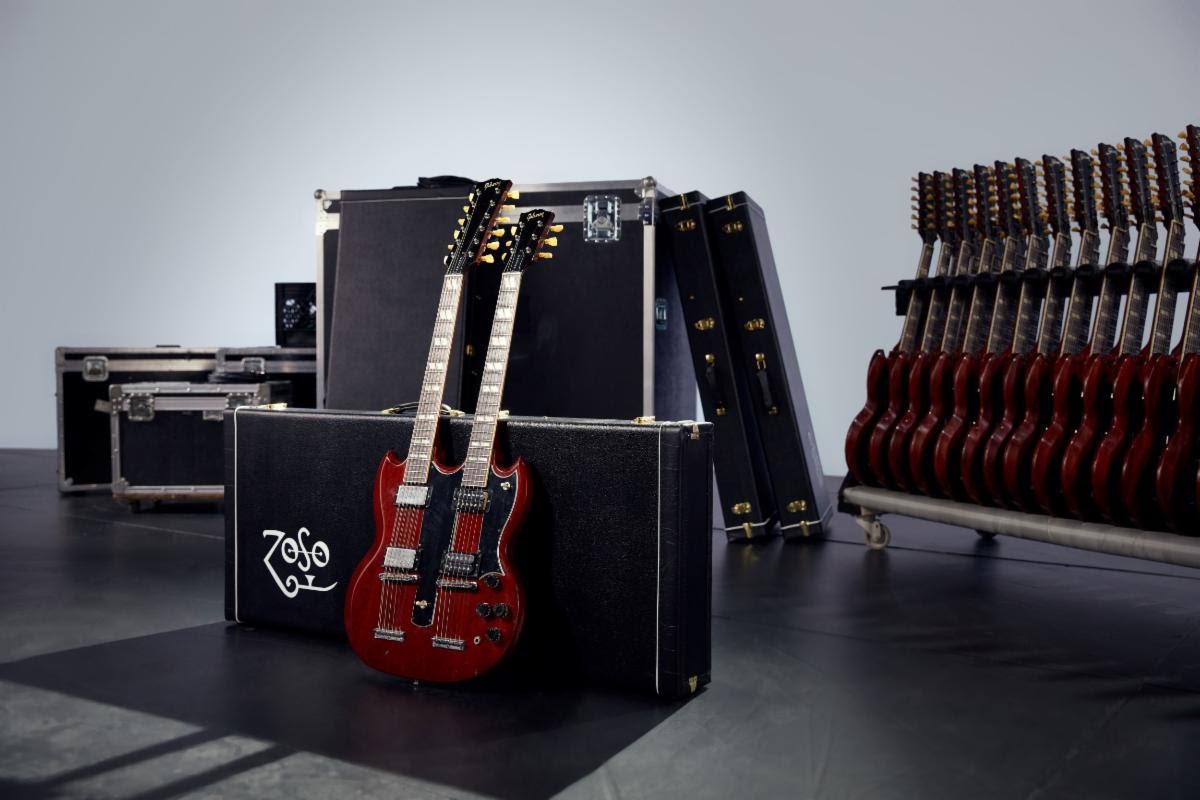 Above: the Jimmy Page 1969 EDS-1275 Doubleneck Collector&rsquo;s Edition from Gibson Custom is limited to only 50 guitars, all hand-signed and played by Jimmy Page.