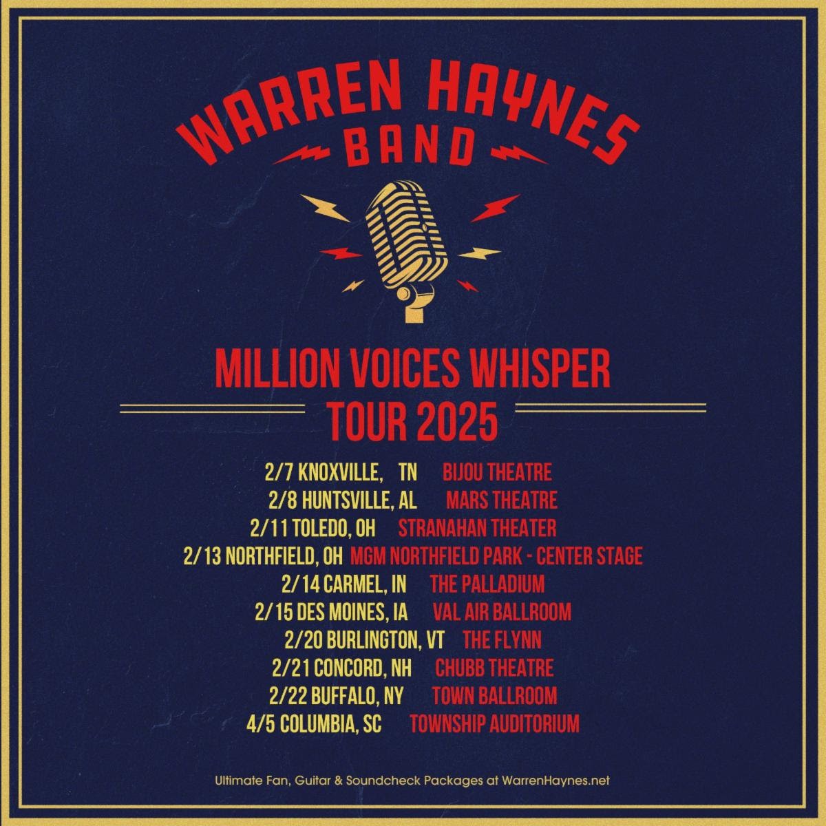 Million Voices Whisper 2025 Tour 