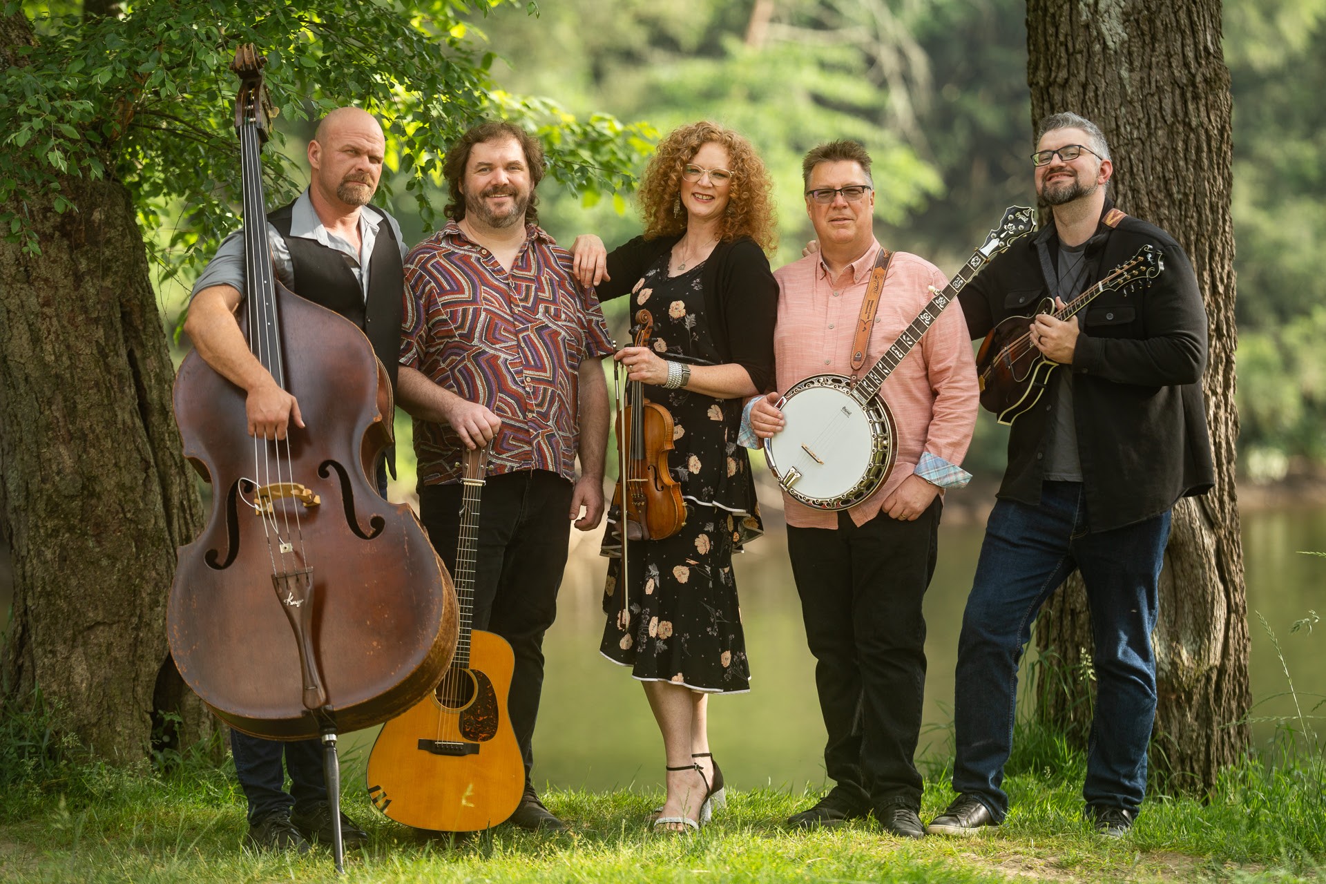Becky Buller Band  (L-R: Daniel Hardin, Jacob Groopman, Becky Buller, Ned Luberecki, Wes Lee) Photo by Jay Strausser.