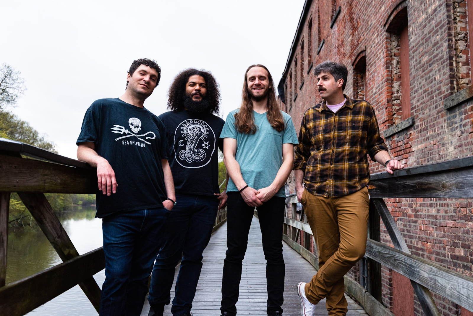 Up and Orange (L-R): Owen Dudley, Jonathan Toscano, Colin Taylor, Darren Denman.